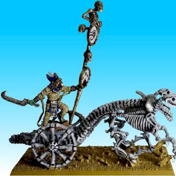 Tomb Kings of Khemri : Tomb King in Chariot by TerenceFox