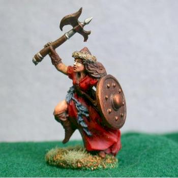 Female Barbarian with axe by kickboxer