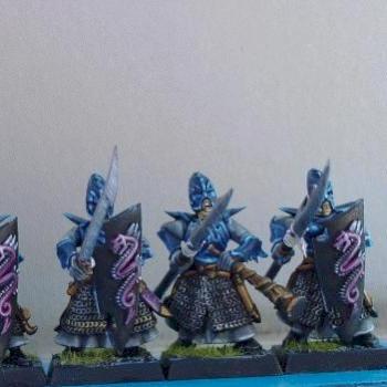 My Dark Elf Spearmen by ravenwing