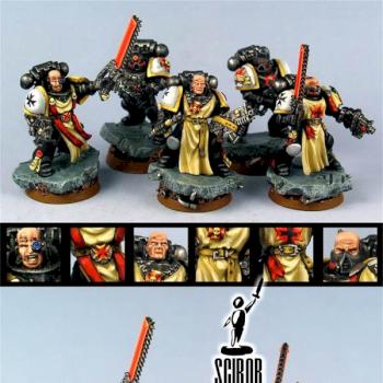 WARHAMMER 40K SM Black Templars squad by Scibor