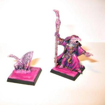 Tzeentch Sorcerer front by Profanator