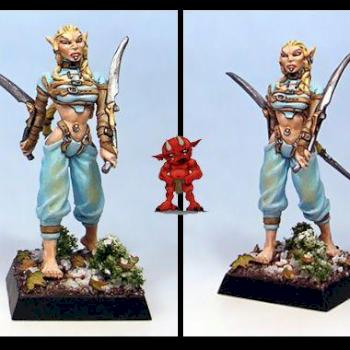 Aisha Kira-Moura, a Warcrow Miniature by Zordana