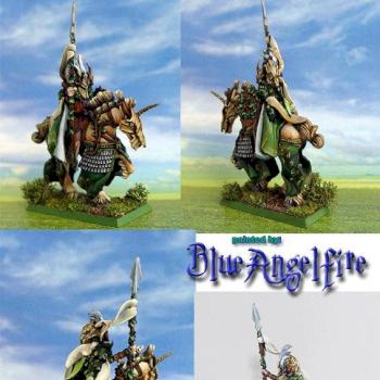 Wood Elves Mounted Lord Conversion by blueangelfire