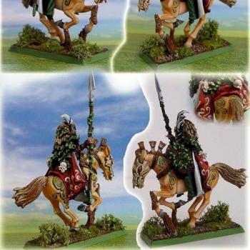 Wood Elves Mounted Lord by blueangelfire