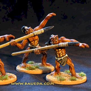 Trog javelinmen from Baueda's new fantasy range by baueda