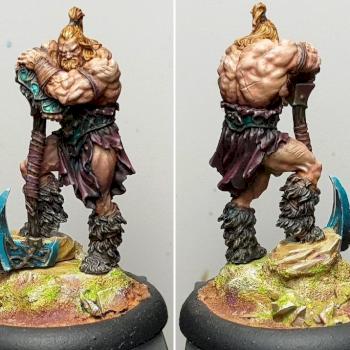 Barbarian Dude by Klukva Miniatures by gohkm