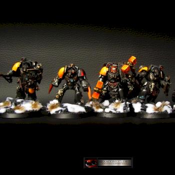 Warhammer 40.000 Wolf Guard Terminators Thunder Hammer. by Hexagone Club