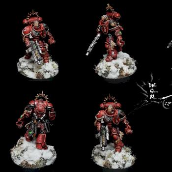 500th Limited Edition Primaris Space Marine Lieutenant (Painted as Blood Angels and modded a bit) by CroWarGamePainting