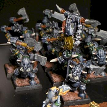 Warhammer Black Orcs and Goblins with Command by pwbinde