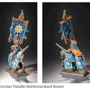 Bretonian Paladin Battlestandard Bearer by antraker