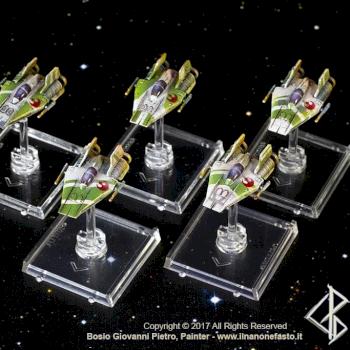 PIMPMYFIGHTER: Rebels A-wing- rebels green squadron Custom - FFG X-Wing repaint by Tzardauker