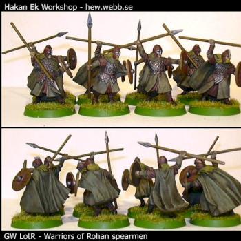 LotR 8 Warriors of Rohan with spears. by bakalla