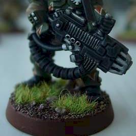 Kasrkin Stormtrooper Imperial Guardsmen with Plasma Gun by dmwargamerau