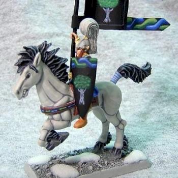 Wood Elf Glade Rider Standard Bearer by r2j1