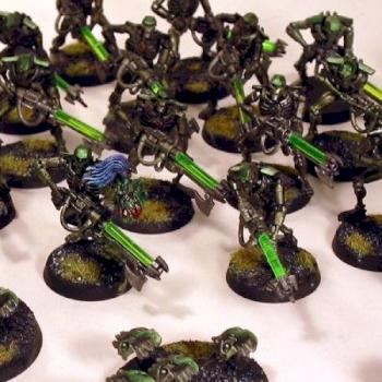 Necron Warriors by cRheretic