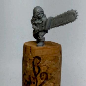 Chainsaw wielding dwarf girl by chaos spawn