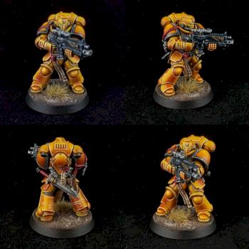 30th anniversary marine painted as imperial fist by xaviordeen