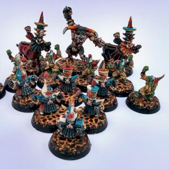 Chaos Dwarf Blood Bowl team by tomy