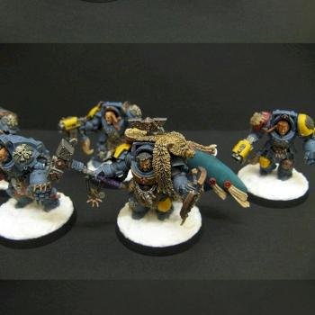 Space Wolves - Wolf Guard Terminators by Muzzle