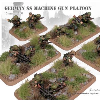 Flames of War - SS Machine Gun Platoon - Commission Work by MFAAC