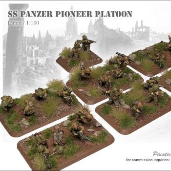 Flames of War - SS Panzer Pioneer Platoon - Commission Work by MFAAC