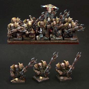 Chaos Dwarf Fireglaive unit by ravenswood