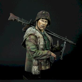 Waffen ss MG42 gunner Ardennes1944 by Mauganra