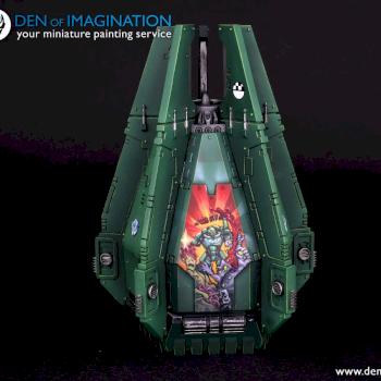 Dark Angels Drop Pod by DEN of IMAGINATION