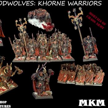 BLOODWOLVES OF KHORNE, Warriors of Chaos by mousekiller