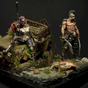 Diorama Post Apo Cherry & Mohawk by Filgja