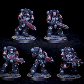 Black Templars primaris heavy Intercessors squad by El Sabel