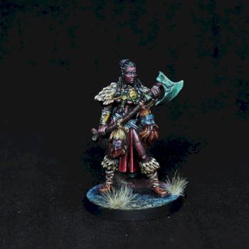 Blood Rage female Warrior by FrozenFireArts