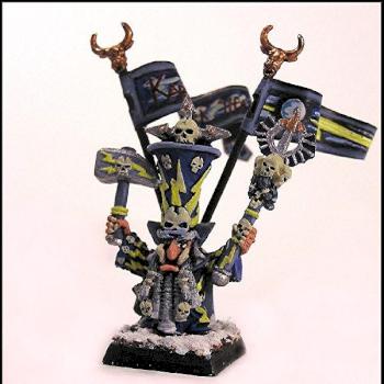 Chaos Dwarf with hand done banners by forgeworksgaming