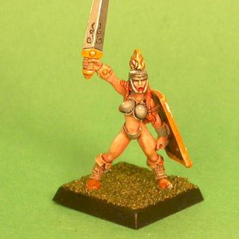 BARBARIAN FEMALE CHAMPION by cool game minis