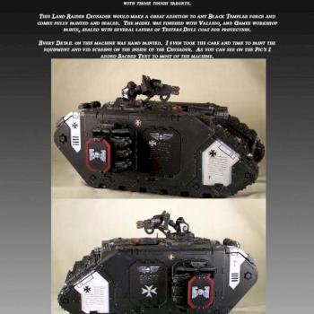 Black Templar Land Raider Crusader by Osso by Osso