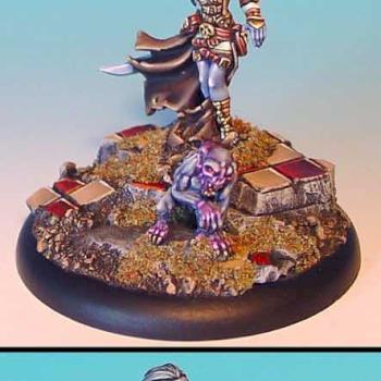 Terezinya and Familiar on sculpted base by Wappellious