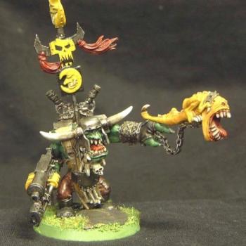 Bad Moon Ork Warboss by Harkon Greywolf