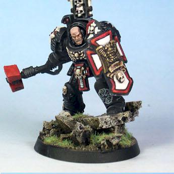 Work In Progress Black Templar Terminator Sergeant by hashmallum