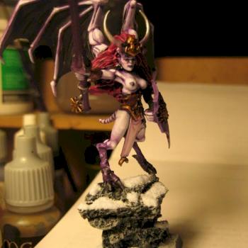 Valkia the Bloody (or Slaanesh) by Fleshtuxedo