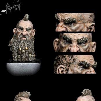 Asgrim Dwarf - Bust scale 1/10 - (2016) by bapfometh