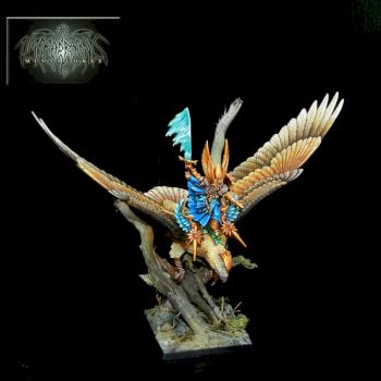 High Elf Prince on Eagle by Umbra Draconis