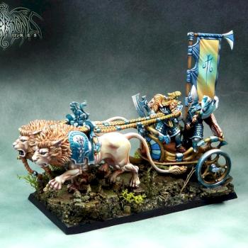 High Elves White Lion Chariot by Umbra Draconis