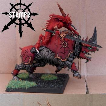 Detail shot: Bloodcrusher of Khorne by Stempe