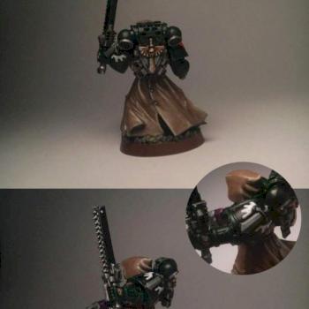 Dark Angel Space Marine by deathmonger