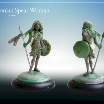 Amazonian Spear Woman - Greens by McDeath