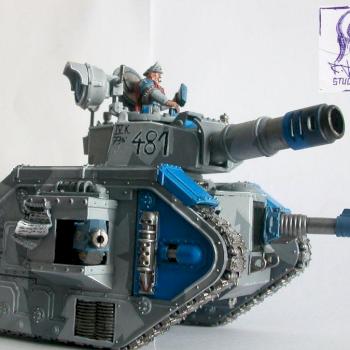 Leman Russ with tank ace Pask by brother_Klont