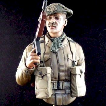 Spearhead Miniatures 1/6th WW2 Commado Bust by exilesjjb