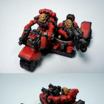 Blood Angels Fast Attack Bike by zanna75