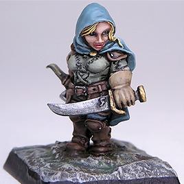 Dwarven Rogue...the pretty one... by chambersofminiatures