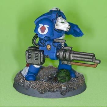 Ultramarine Terminator with Autocannon by Gussy